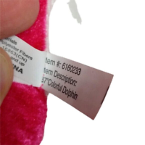 Toy Factory Pink Dolphin Plush Stuffed Animal 37 Inch - Picture 5 of 5